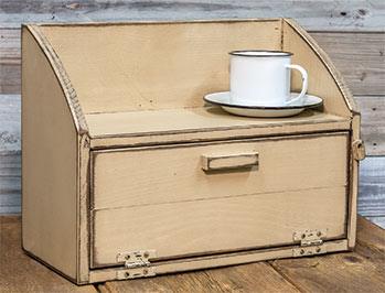 Bread Box w/Shelf - The Fox Decor